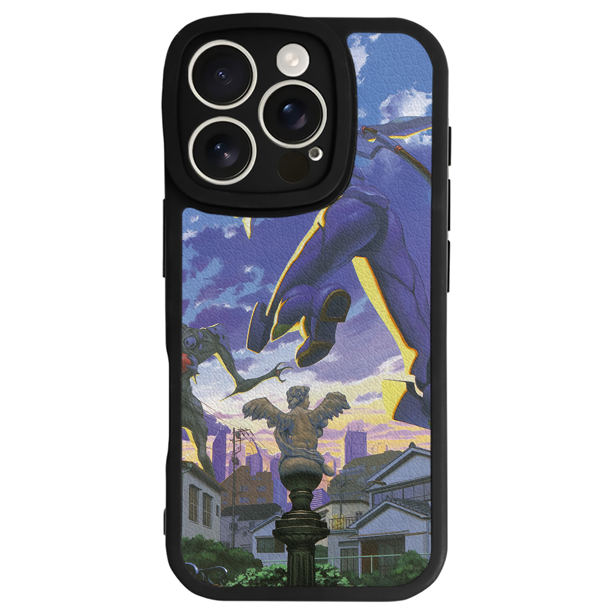 （画像用） EVA 新世紀エヴァンゲリオン 【iPhone 16シリーズ対応】シリコンスマホケース（レザー調） 材質：シリコン